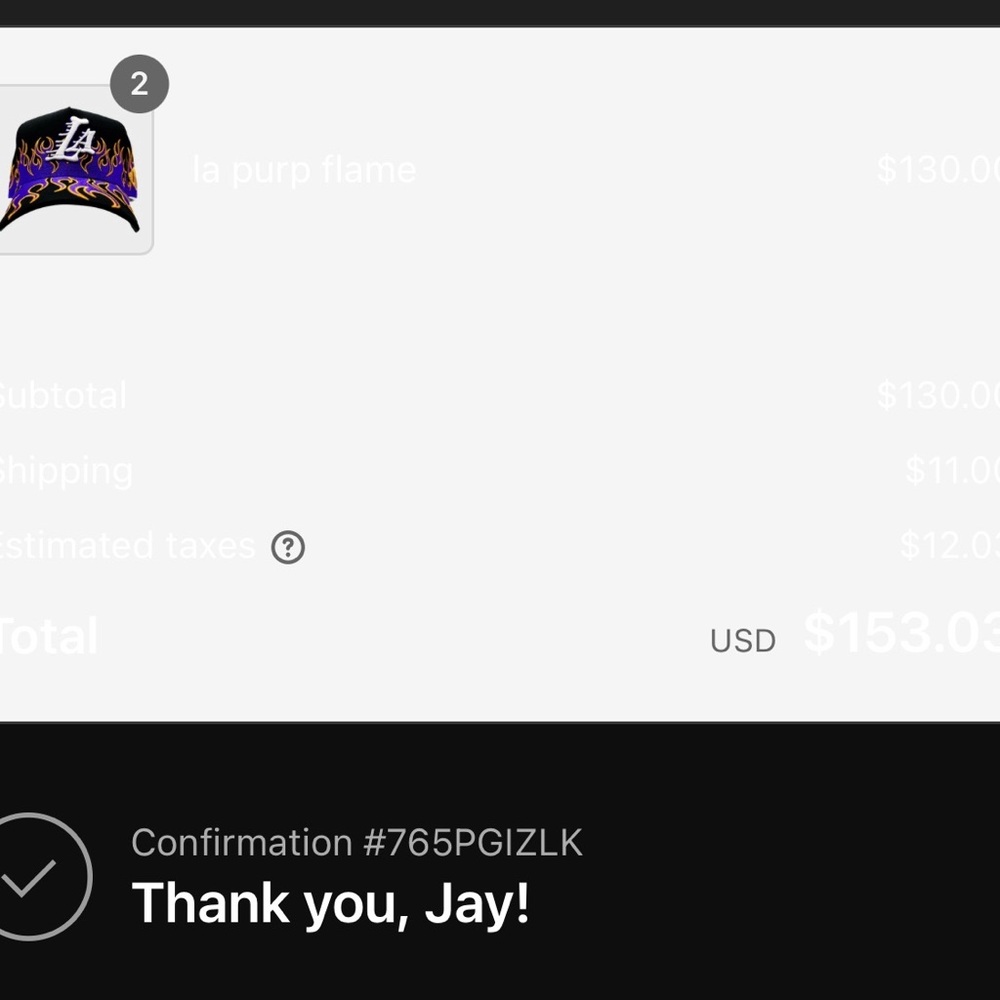 Black and Purple Flame Baseball Cap - Picture 2 of 3